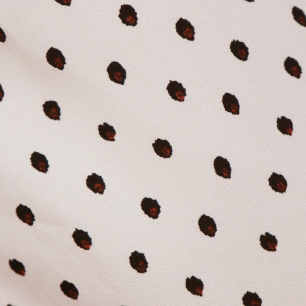 NEW Ivory Polka Dot Buttons Pocket Crop Jumpsuit - Picture 6 of 10